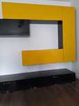 Molibier living negru/galben
