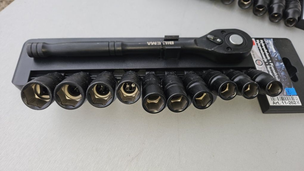 Biltema Set chei tubulare 1/2", 11 piese - 1/2" socket wrench set, 11