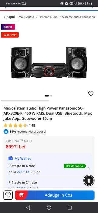 Sistem audio Panasonic