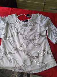 Новая белая блузка 44-46 размер,1500тг