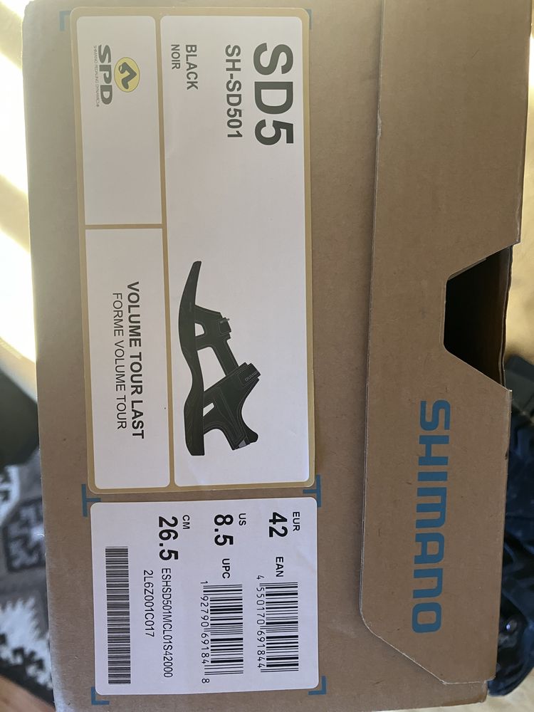 Pantofi ciclism tip sandale Shimano sd501 spd