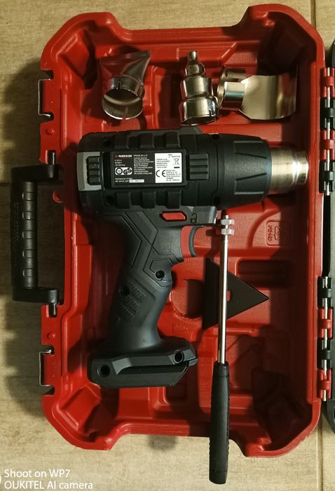 Parkside generator aer cald feon pe baterie 20V pistol aer fierbinte