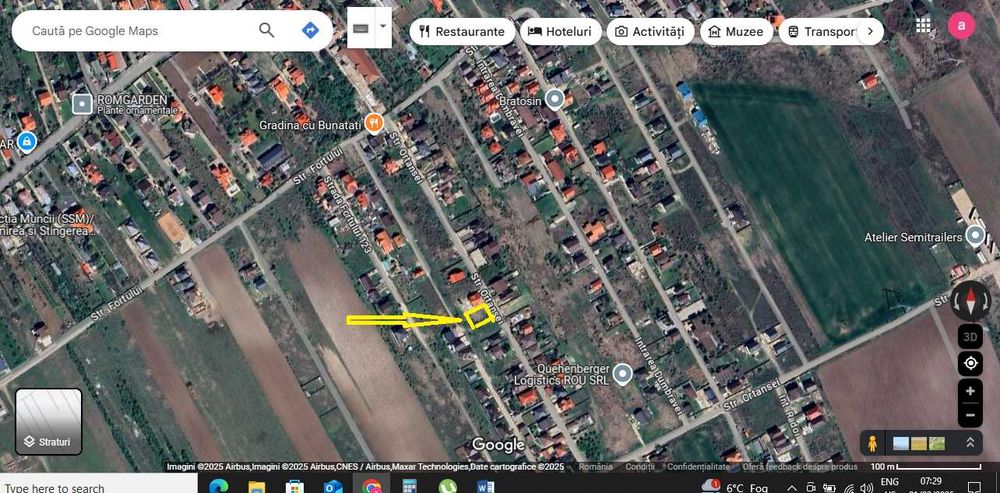 Teren 500 MP Ortansei-Vladimirescu Domnesti-Clinceni