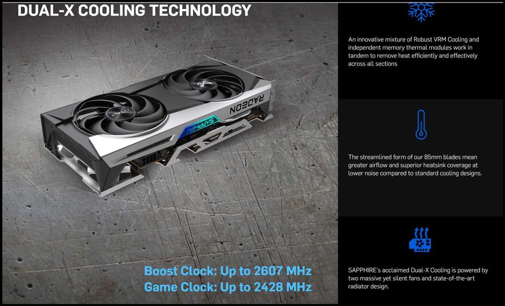 Sapphire NITRO RX 6600 XT Gaming OC 8GB GDDR6