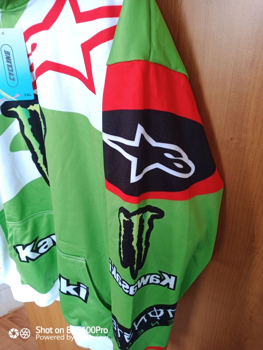 Kawasaki Alpinestars Monster суичър с качулка няколко модела