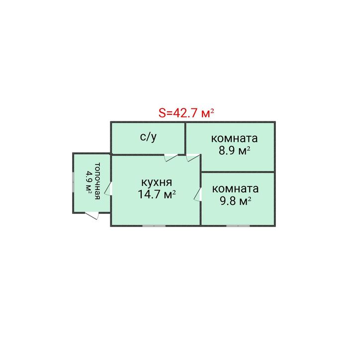 Продажа благоустроенного дома (три комнаты)
