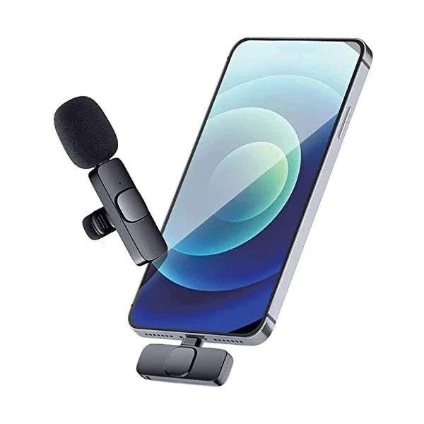 Microfon Lavaliera Wireless pentru Iphone Portabil Plug and Play Nou
