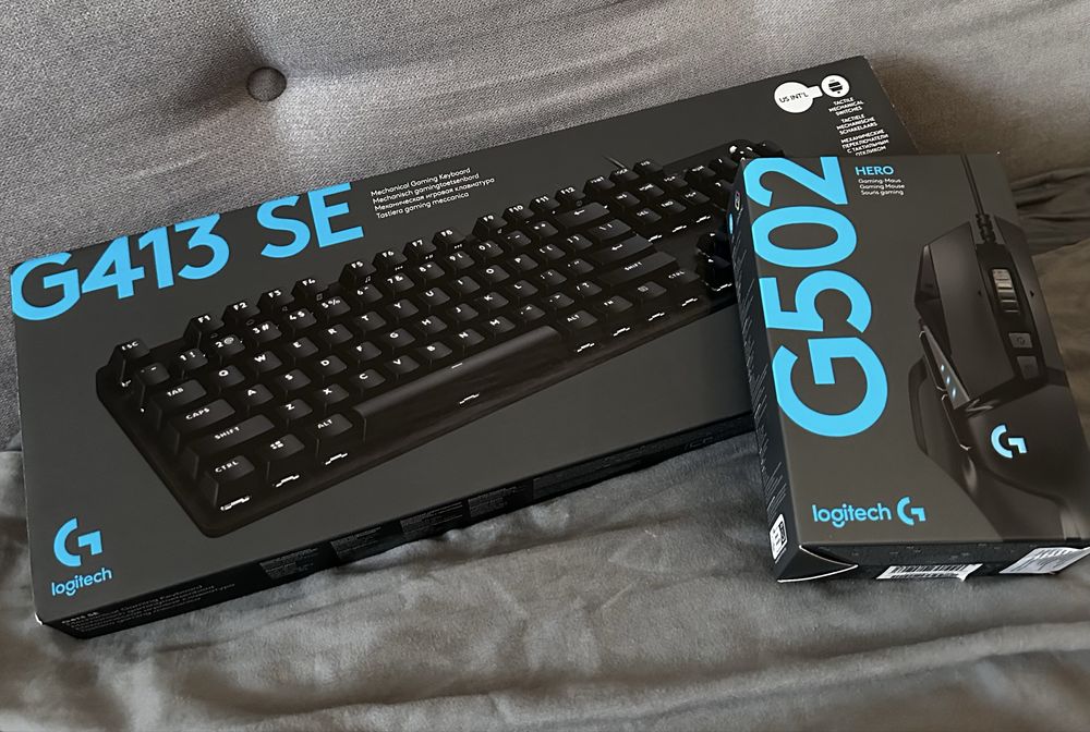 Геймърска Клавиатура Logitech G413 TKL SE /Мишка Logitech G502 Hero