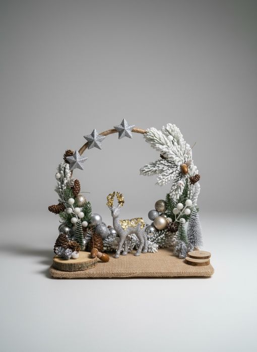 Новогодние композиции, игрушки, украшения