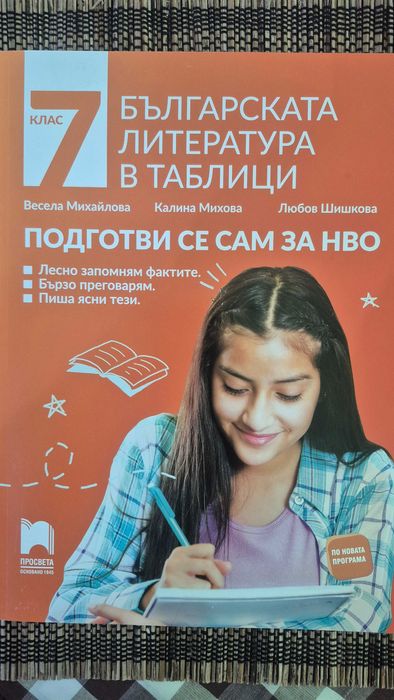 Учебни помагала за 7. клас – 14 бр. комплект, като нови, 50% по-евтино