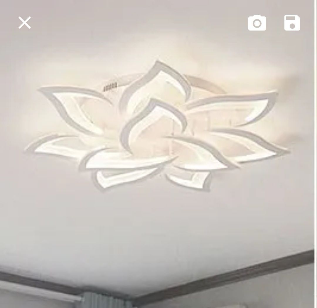 LED осветление за таван, цвете  18/10/5 "листа"