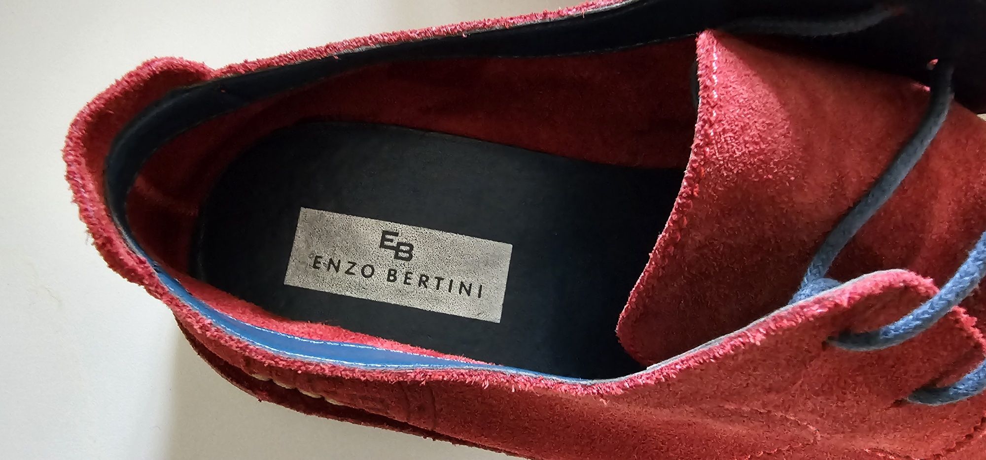 Pantofi Enzo Bertini, piele intoarsa, nr 43