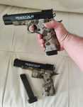 Pistol cu bile Glock Metal otel și aluminiu Propulsie Arc+500bile Abs