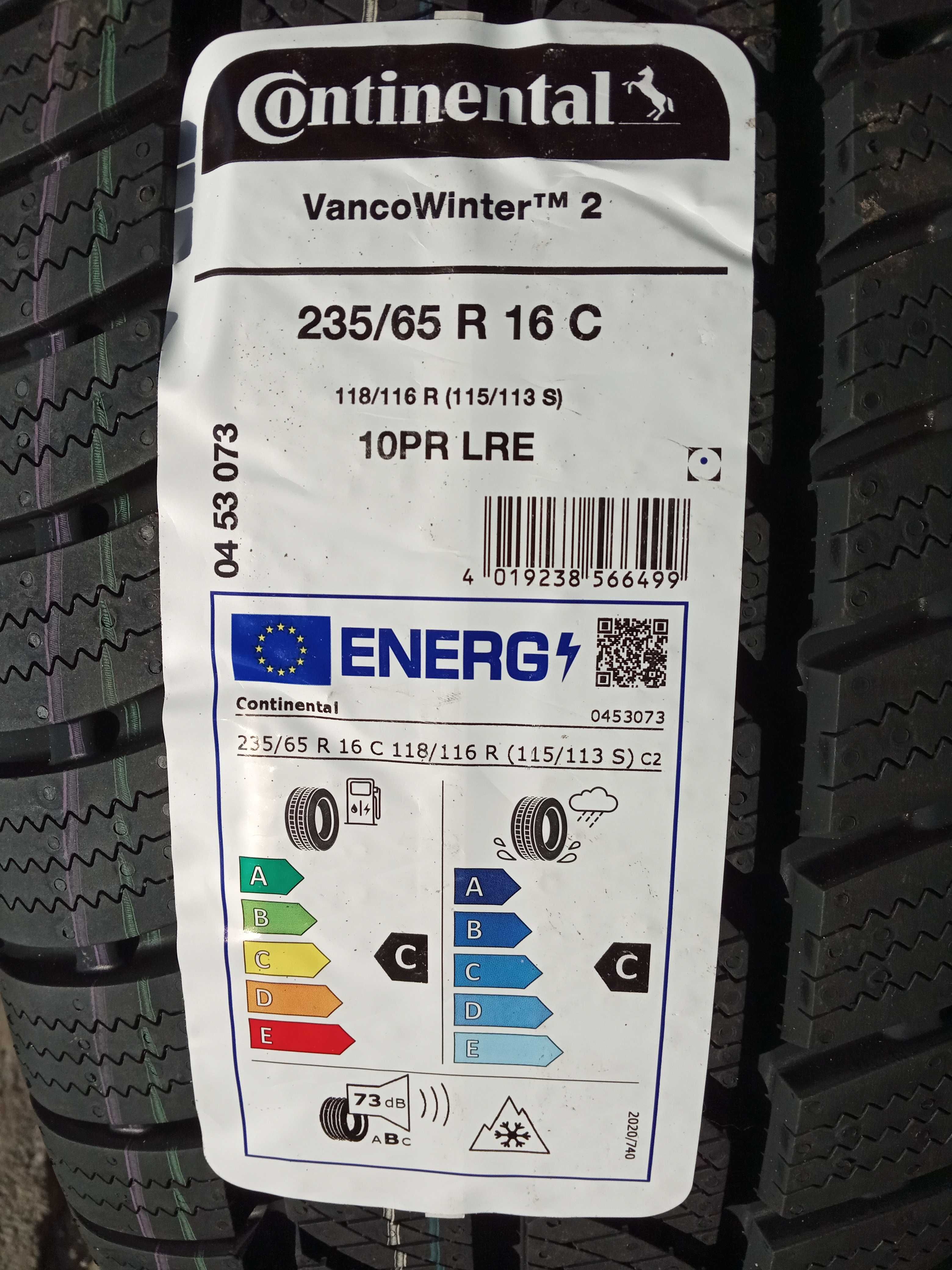 Нови 235/65R16C Continental VancoWinter2 118R 10PR DOT4524 330лв.С ДДС