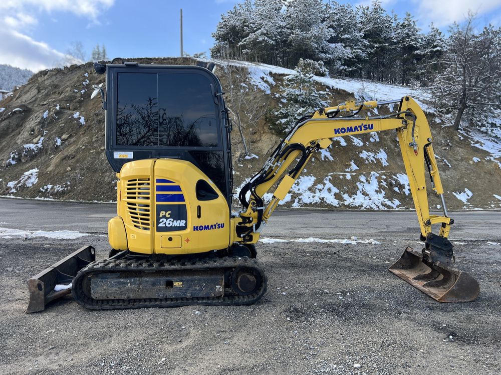Мини багер Komatsu pc26mr-5 Перфектен 1217м.ч
