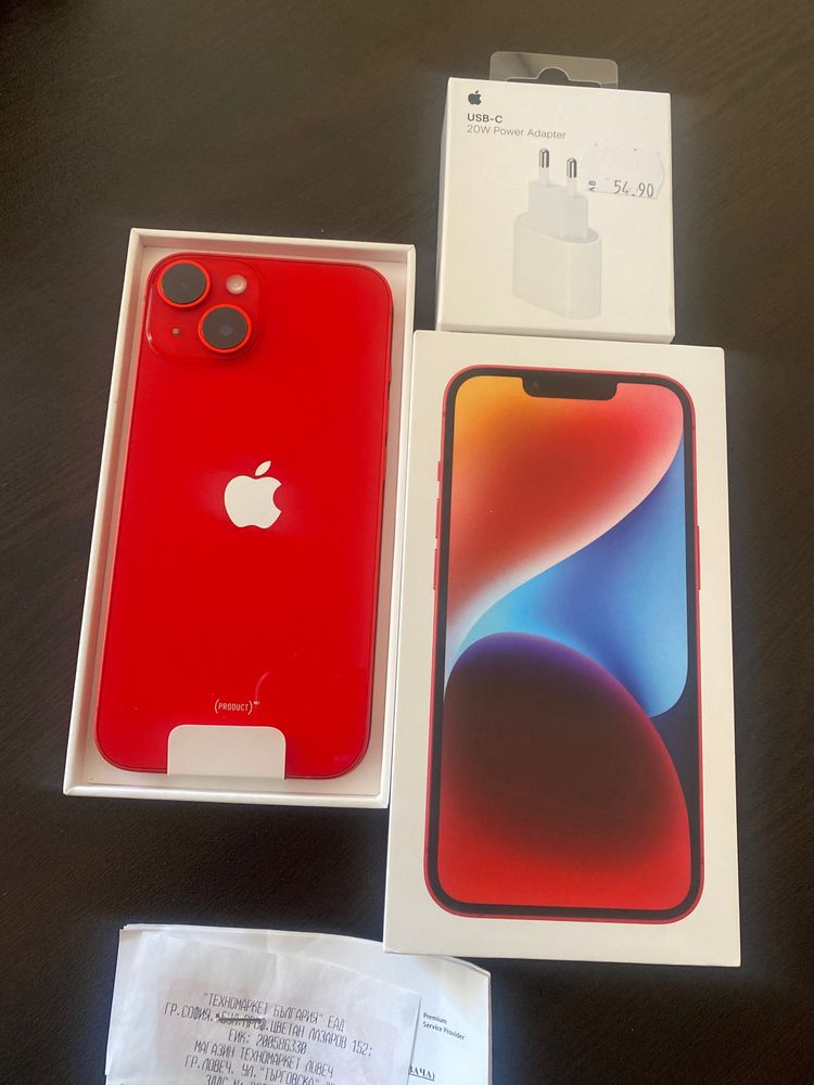 Iphone 14 red с гаранция