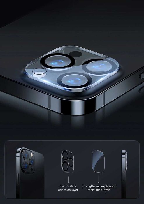 Folie sticla camere Full Cover iPhone 15, 15 Pro, 15 Plus, 15 Pro Max