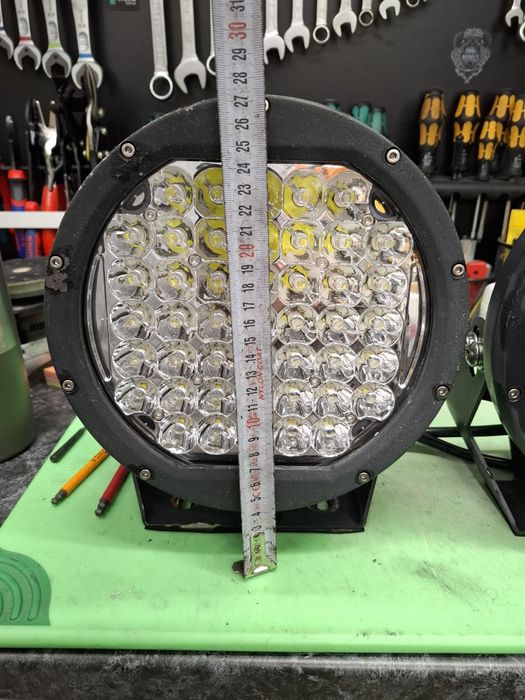LED кръгли фарове за офроуд 12V, 2x 120W, 24cm