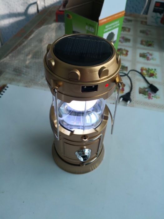 Felinar solar + lanterna cu acumulator
