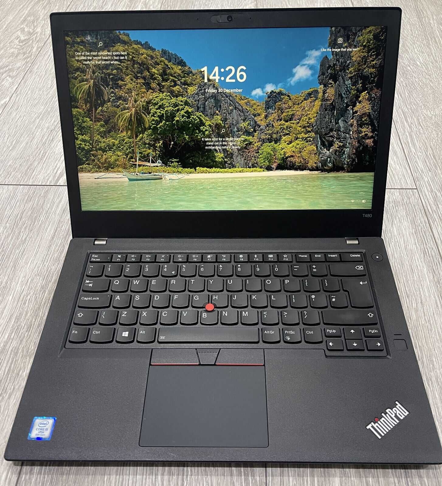 Лаптоп Lenovo T480 I5-7300U 8GB 256GB SSD 14.0 FHD Windows 10 / 11