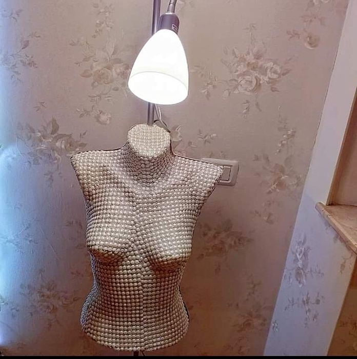 Lampa veioza handmade cu perlute