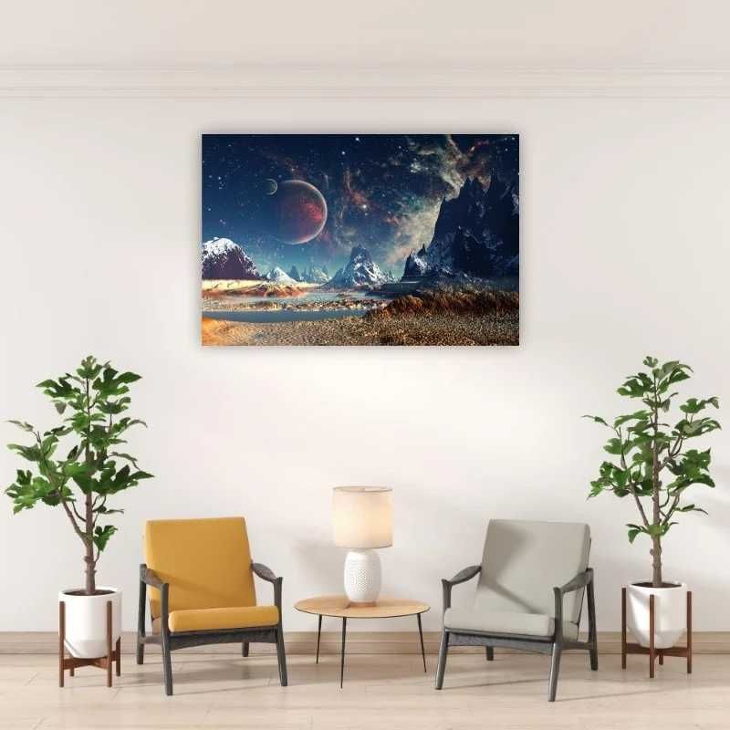 Lichidare stoc- 50% -Tablou canvas UNIVERS IN VIITOR (60X40 CM)-65 LEI