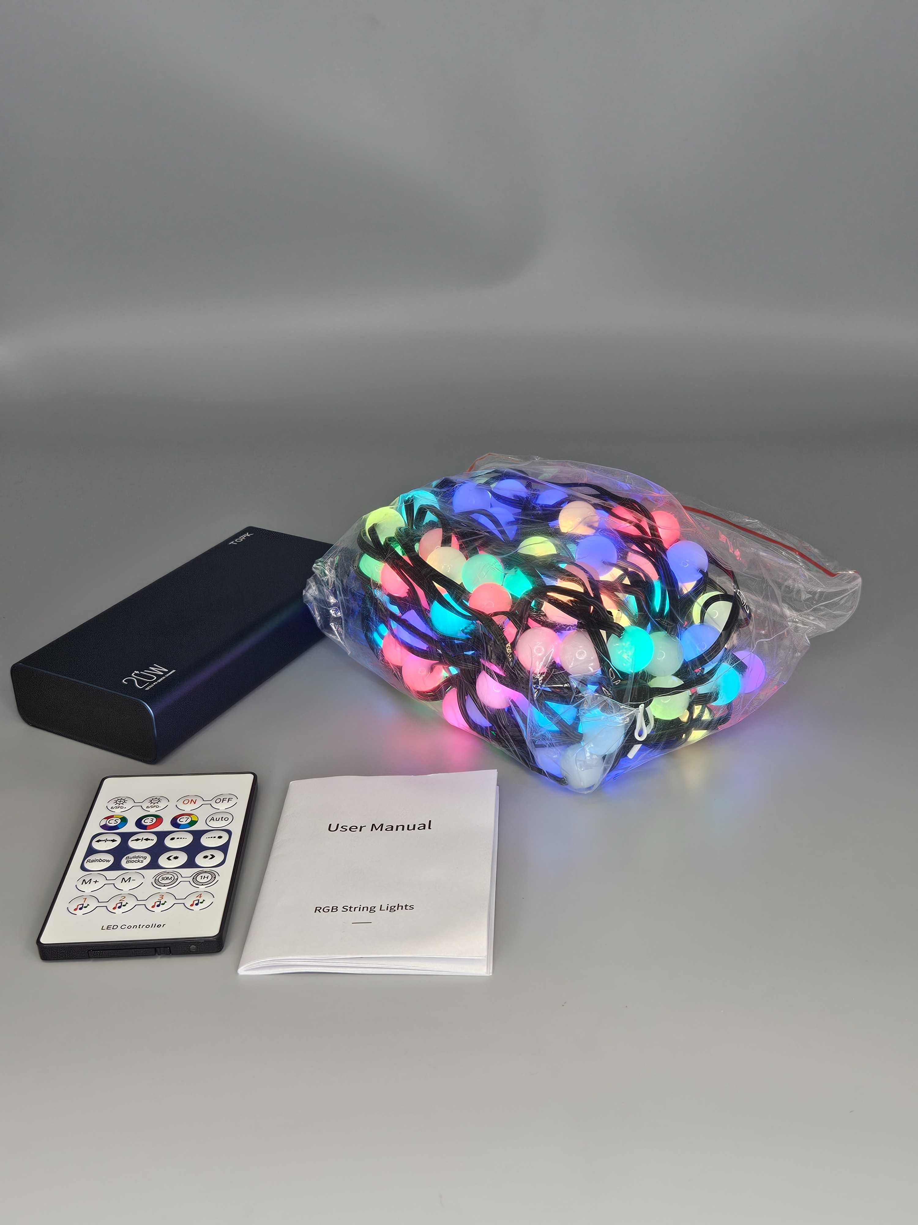 RGB LED гирлянд с дистанционно – 10 метра, многоцветен, ТОП Цена!