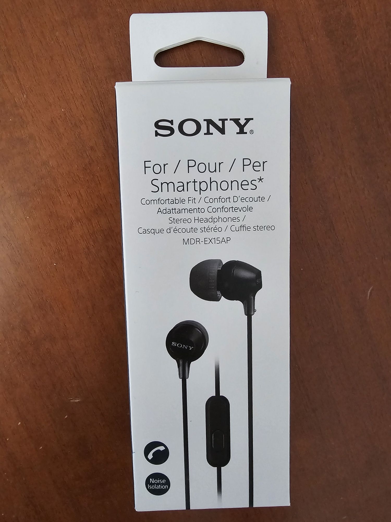 Слушалки с кабел SONY черни