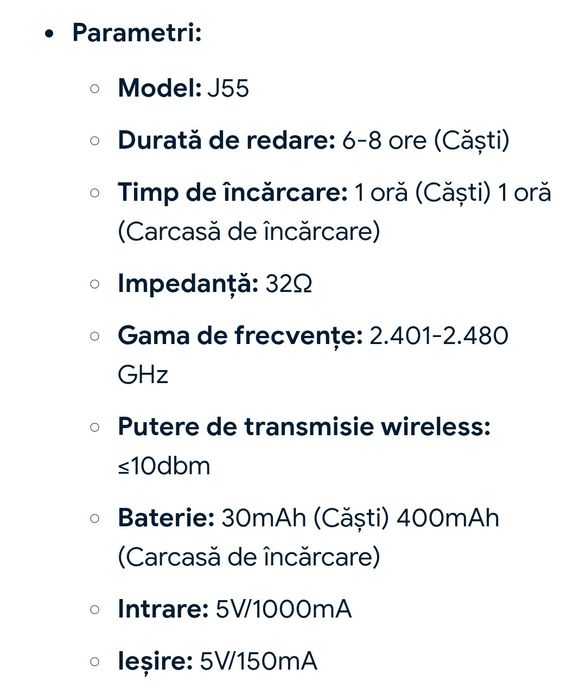 Casti wireless Drsaec j55
