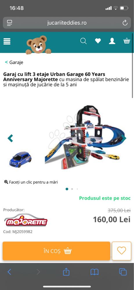 Vand parcare Majorette