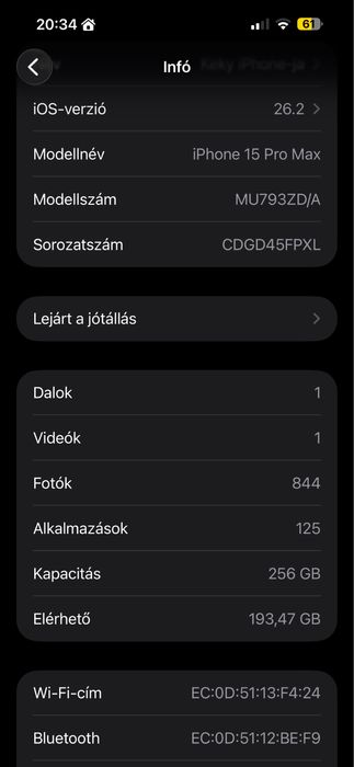 Phone 15 Pro Max , Natural Titanium 256 gb , baterie 90%