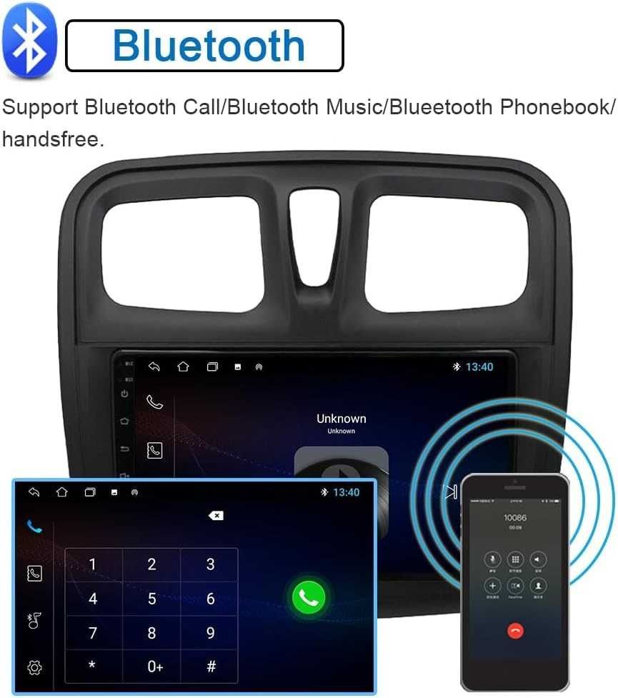Мултимедия за Dacia Sandero Logan Renault Навигация Android 2DIN ДИН