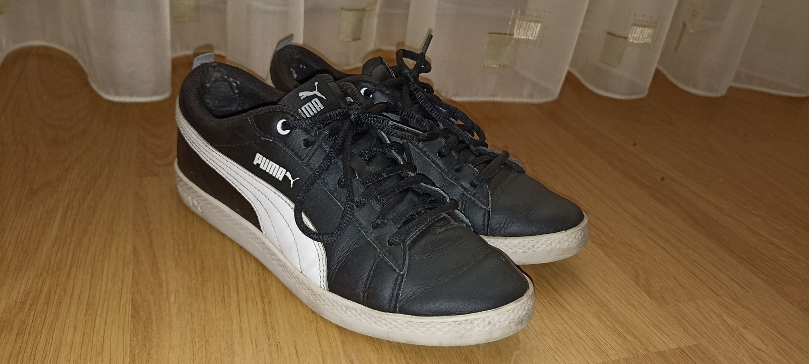 Tenesi Puma Low Originali Mărimea 36, Alb Negru