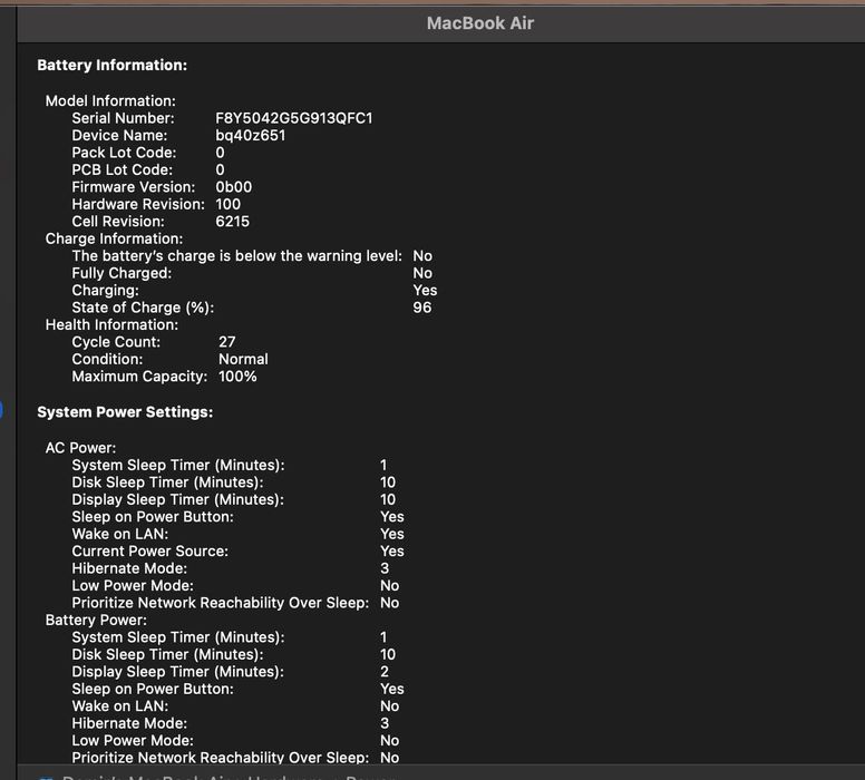 MacBook Air m2 16/256 USA 100% 26 skill Apple Store dan olingan 1 oy b