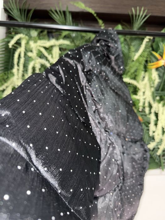 Geaca neagra cu cristale Swarovski