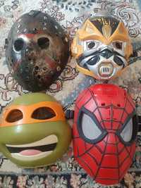 Детские маски черепаха человек паук бамблби