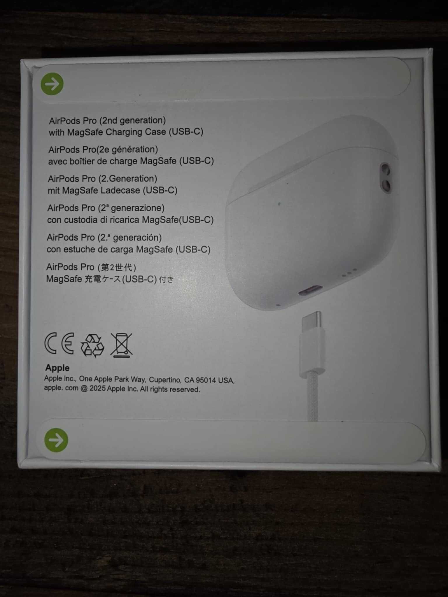 Оригинални Слушалки за iPhone Air Pods Pro 2
