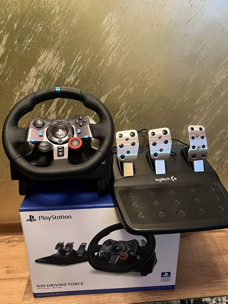 Игровой руль Logitech G29 (для приставок и компьютеров)