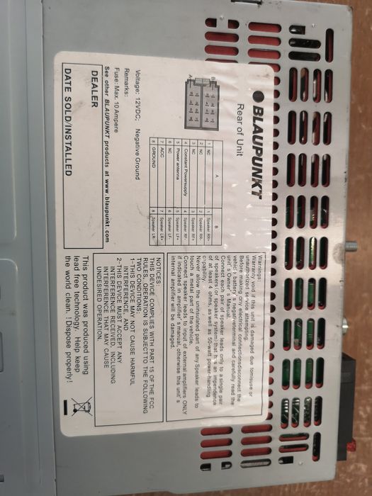 Casetofon auto Blaupunkt Manchester 110