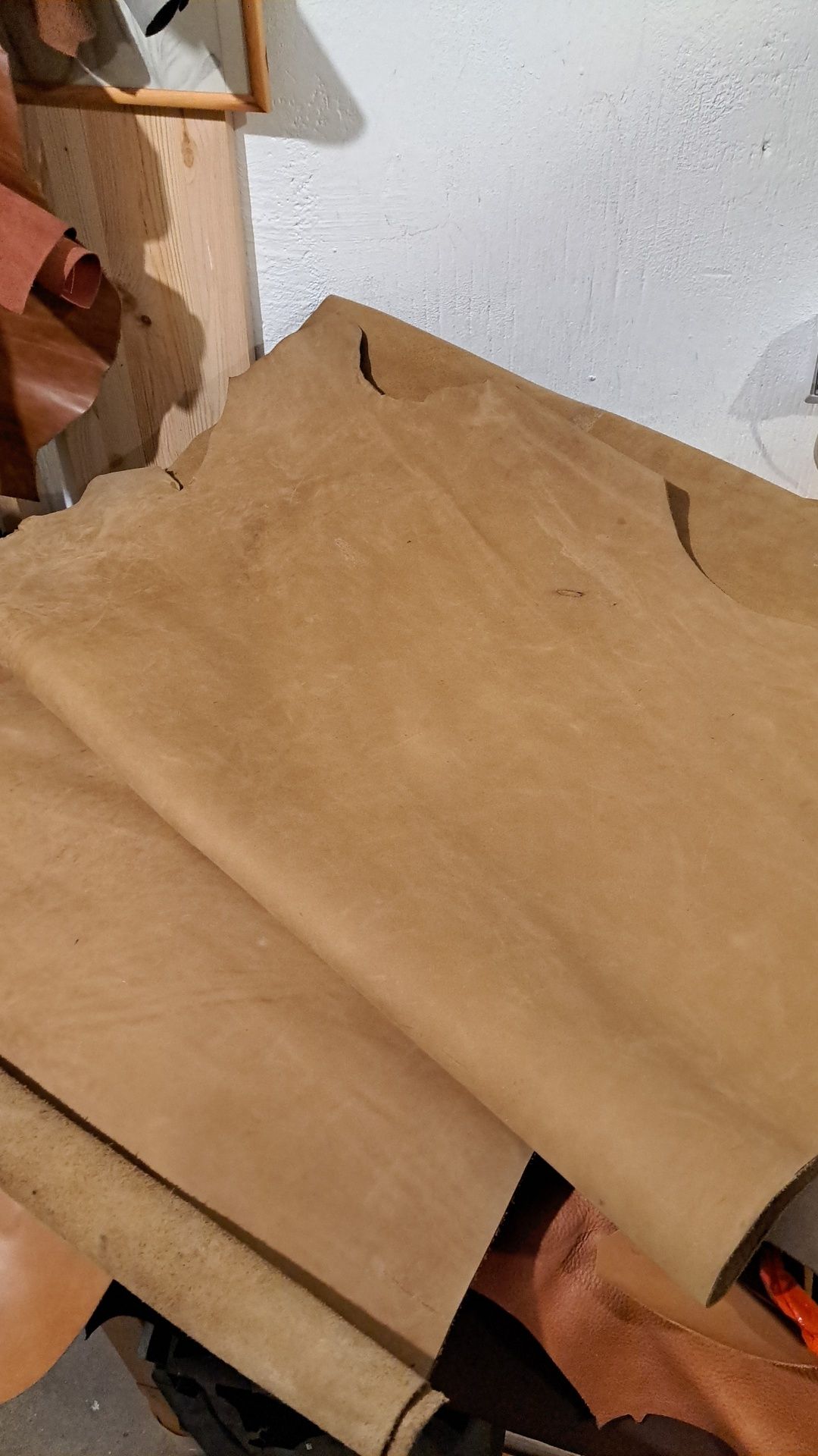 Piele naturala tabacita, la metru, marochinarie, leather handmade