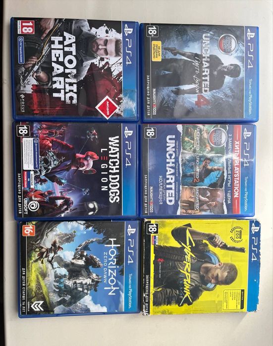 Продам игры на пс 4