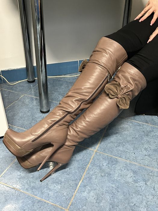 Cizme din piele naturală, made in Italy