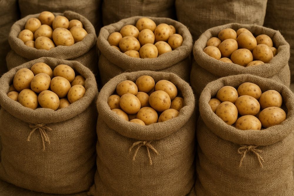 Vand cartofi pentru animalele