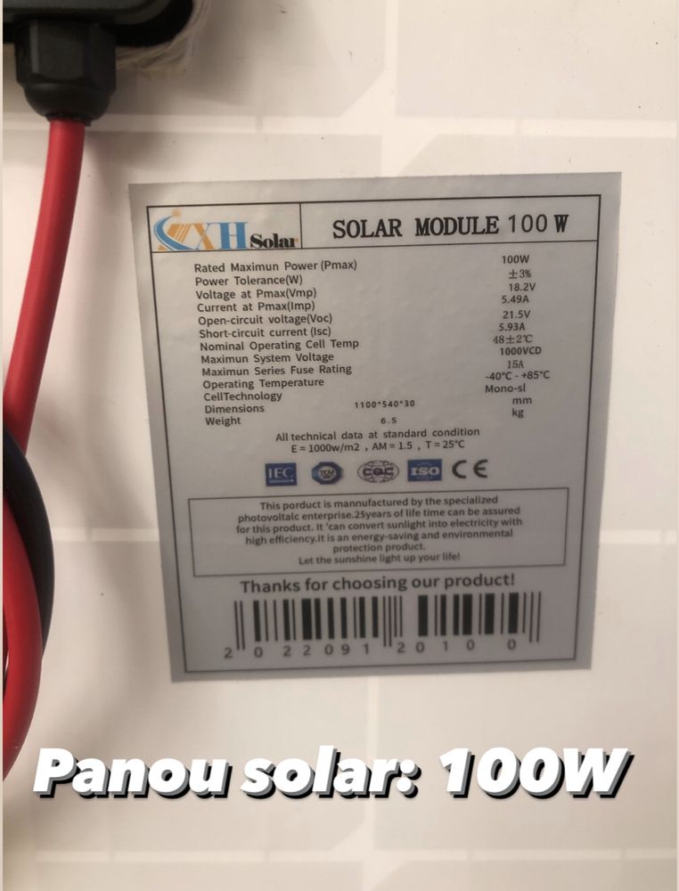 Panou solar fotovoltaic 50W/100W/150W