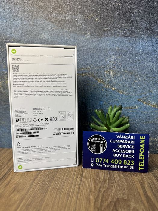 Iphone 17 Pro /256Gb/Garantie 2Ani Centrul de Telefoane/Rate