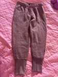 Pantaloni mikkline din fleece de lana