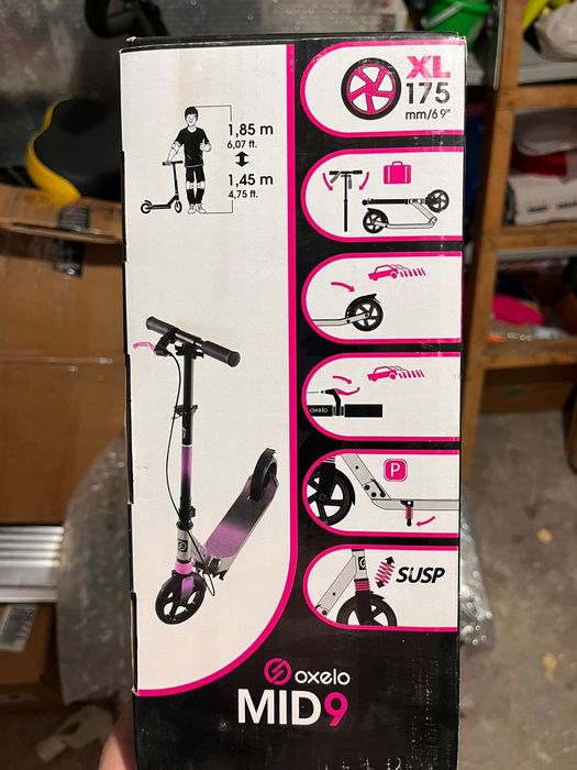 Trotineta Oxelo Mid 9 Roz cu Roti XL