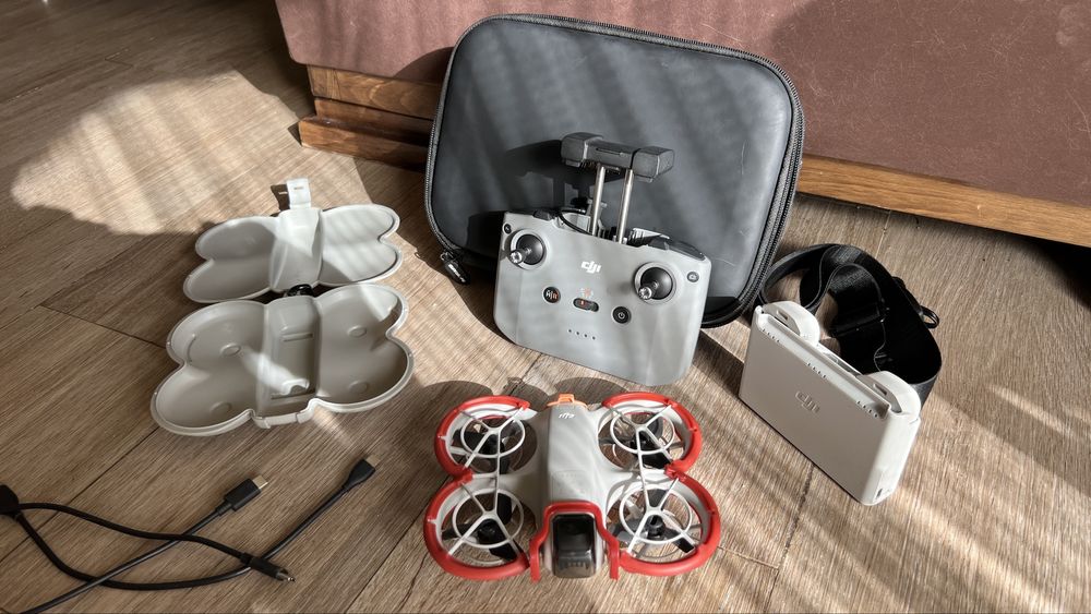 Dji NEO Fly Combo + Протектори + 2 КЕЙСА - Твърд,Мек Кейс + 3 Батерии