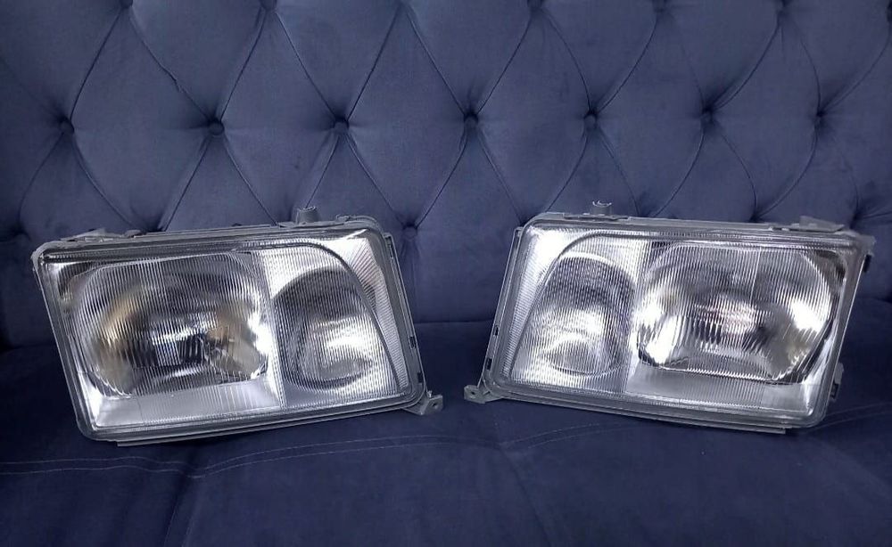 Мерседес бампер 124 фара амг обвес спойлер парог 34 фара бленда