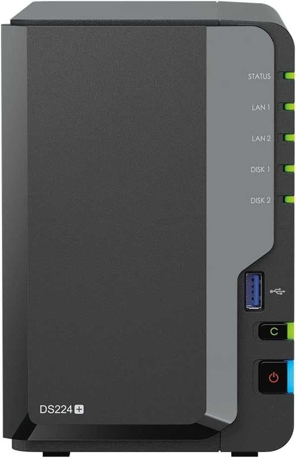 Сетевое хранилище Synology 2 Bay NAS DiskStation DS224+! Новый!